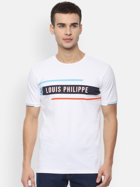 

Louis Philippe Sport Men White Brand Logo Slim Fit T-shirt