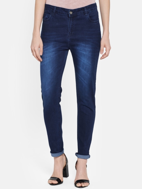 

Monte Carlo Women Blue Slim Fit Heavy Fade Jeans
