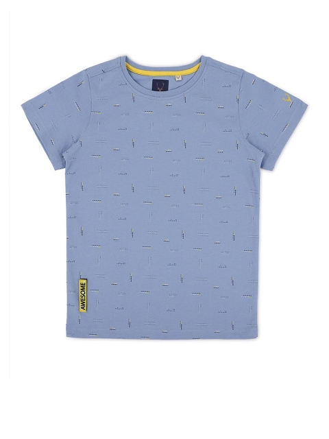 

Allen Solly Junior Boys Blue Printed T-shirt