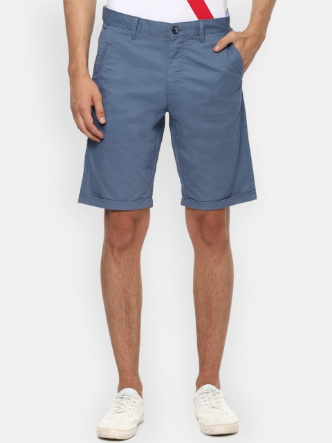 

Louis Philippe Sport Men Blue Mid-Rise Regular Shorts