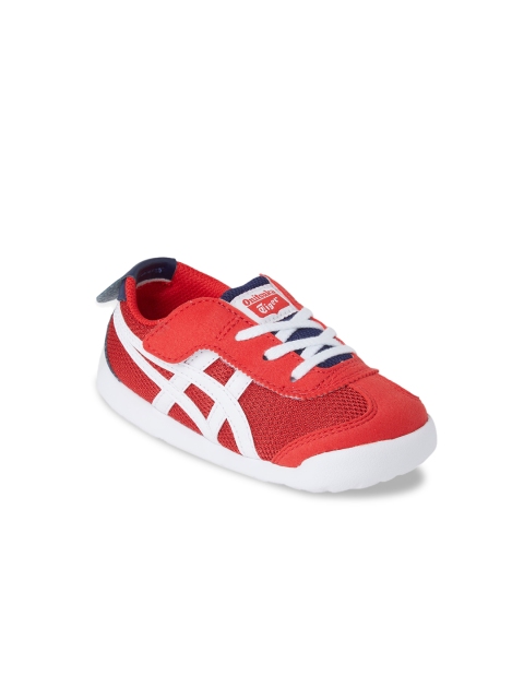 

Onitsuka Tiger Kids Red Colourblocked Sneakers Mexico 66 TS