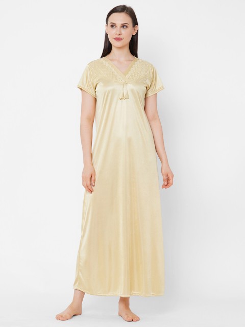 

Juliana Dream Women Gold Maxi Nightdress