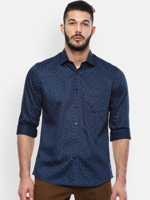 

Louis Philippe Sport Men Navy Blue Slim Fit Printed Casual Shirt