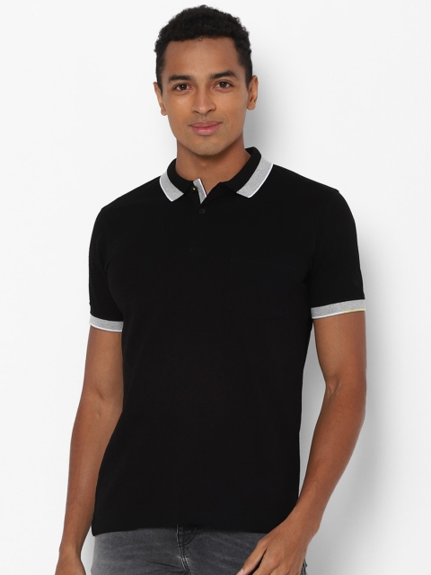 

Allen Solly Men Black Polo Collar T-shirt