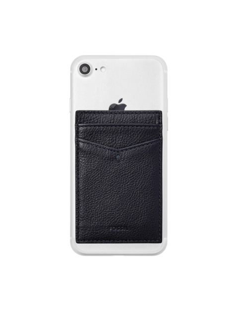 

Fossil Men Navy Blue Textured Leather Phone Card Case