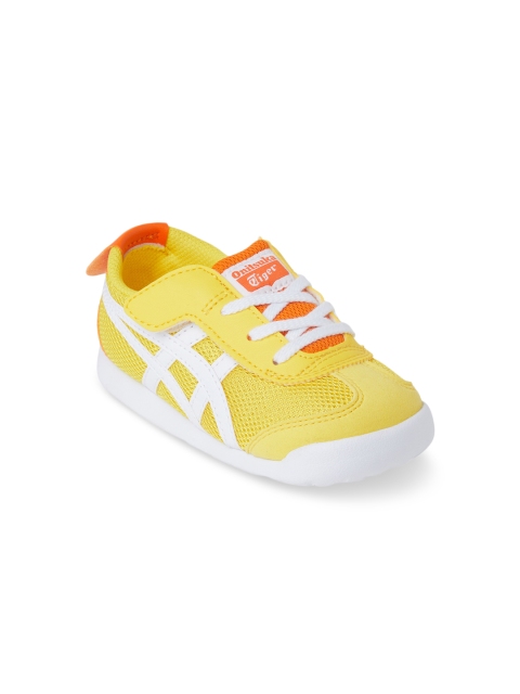 

Onitsuka Tiger Kids Yellow Woven Design Mexico 66 TS Sneakers