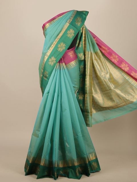 

Pothys Sea Green Zari Pure Cotton Saree