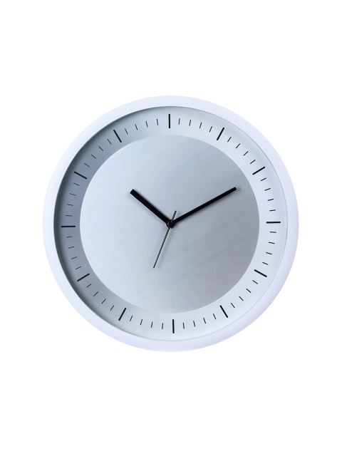 

Bodh Design White & Black Contemporary Wall Clock
