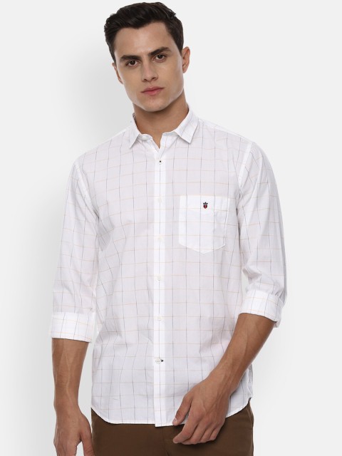 

Louis Philippe Sport Men White Slim Fit Checked Casual Shirt
