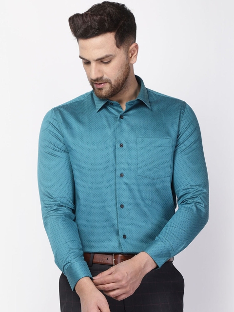 

Blackberrys Men Blue Slim Fit Printed Casual Shirt