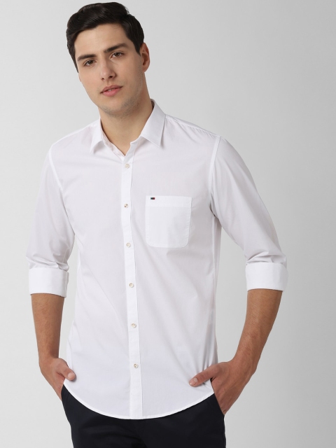 

Peter England Casuals Men White Slim Fit Casual Shirt