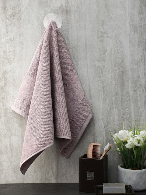

Pure Home and Living Set Of 4 Grey Solid 550 GSM Cotton Hand Towels
