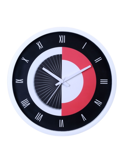 

Bodh Design Black & White Printed Contemporary Wall Clock 28 Cm