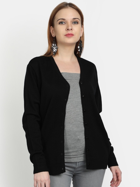 

PICOT Women Black Cardigan