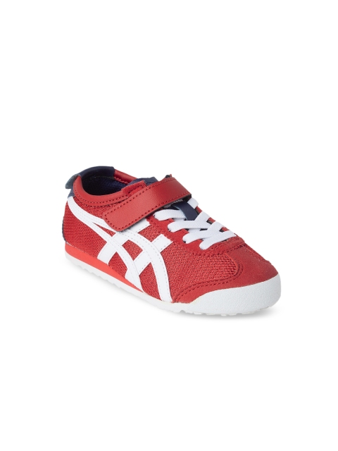 

Onitsuka Tiger Unisex Kids Red Colourblocked Sneakers Mexico 66 PS
