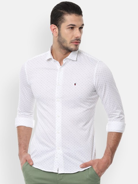 

Louis Philippe Sport Men White Slim Fit Printed Casual Shirt