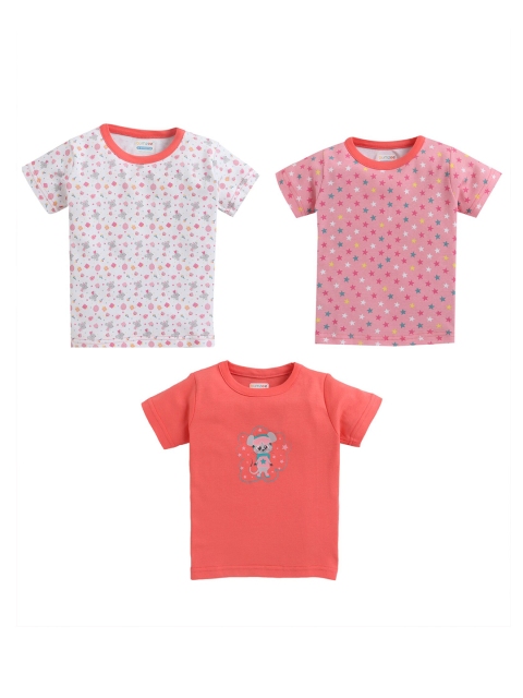 

BUMZEE Girls Coral 3 Printed T-shirt