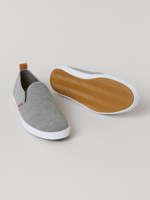 

H&M Men Grey Slip-On Trainers