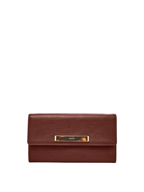 

Fossil Brown Textured Purse Clutch