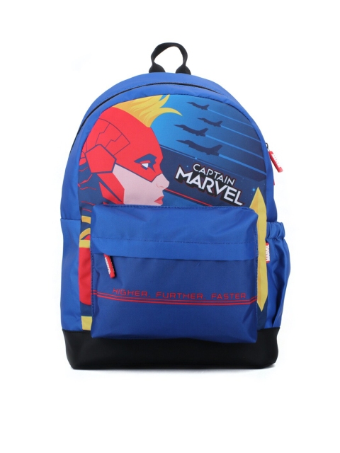 

Marvel Girls Blue & Red Captain Marvel Printed Backpack