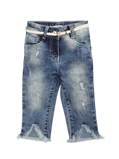 

Tiny Girl Girls Blue Distressed Denim Capris