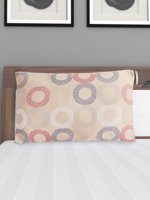

Home Centre Beige & Blue Set of 2 Geometric Rectangle Pillow Covers
