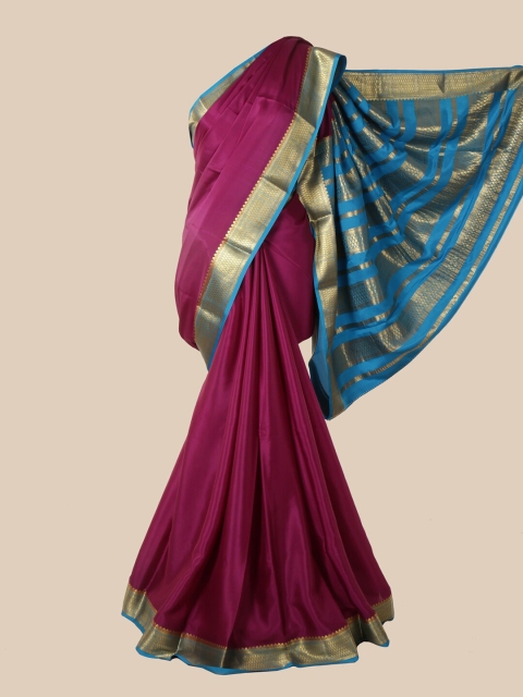 

Pothys Magenta Zari Pure Silk Mysore Silk Saree