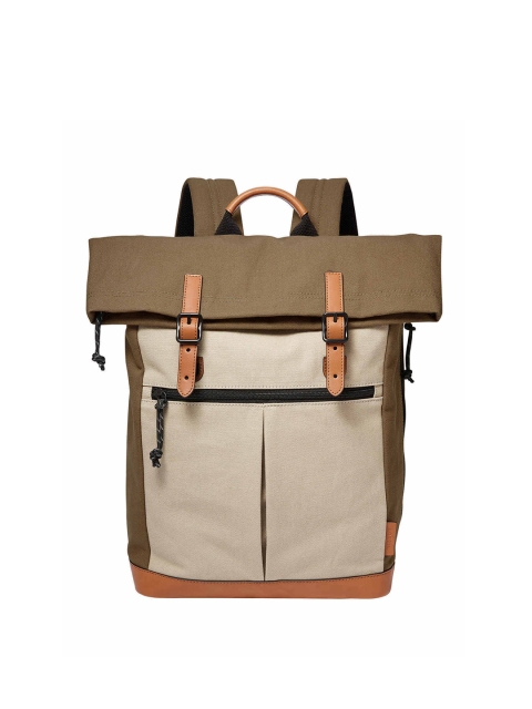 

Fossil Men Khaki & Taupe Contrast Detail Backpack