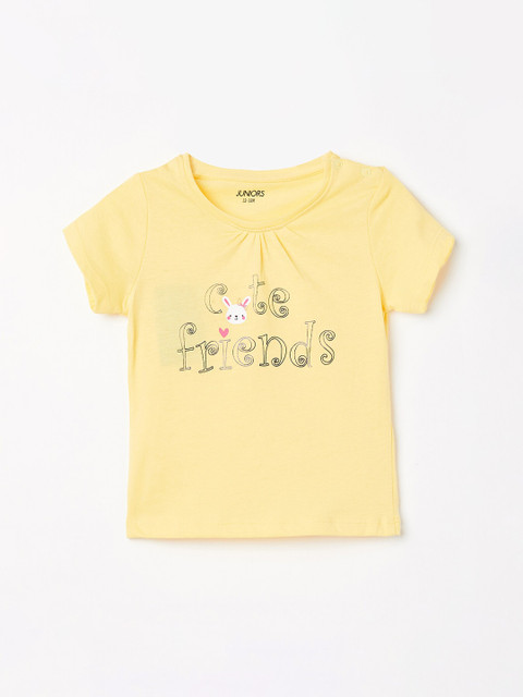 

Juniors by Lifestyle Girls Yellow Regular Top
