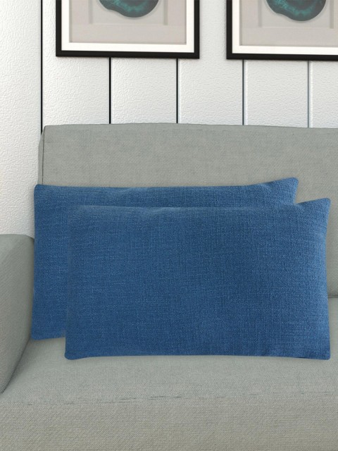 

Home Centre Blue Set of 2 Rectangle Cushion Covers