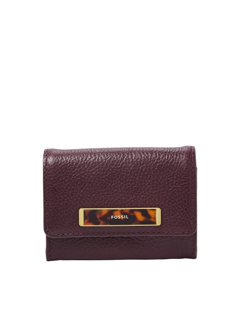 

Fossil Purple Blake Leather Purse Clutch