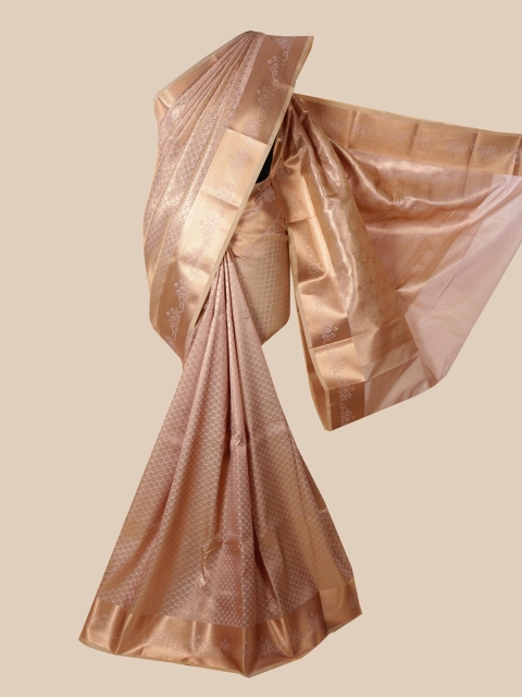 

Pothys Cream & Gold-Toned Woven Design Pure Silk Saree