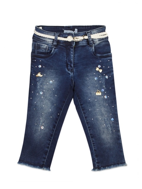 

Tiny Girl Girls Blue Denim Cotton Capris