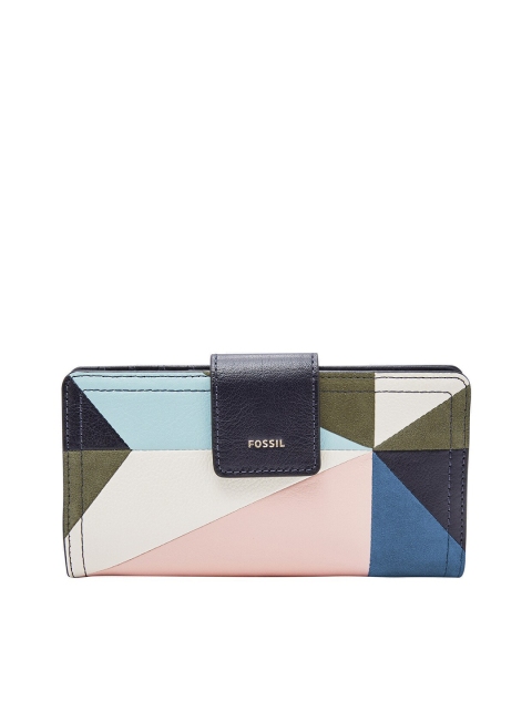 

Fossil Multicoloured Logan Leather Purse Clutch, Multi