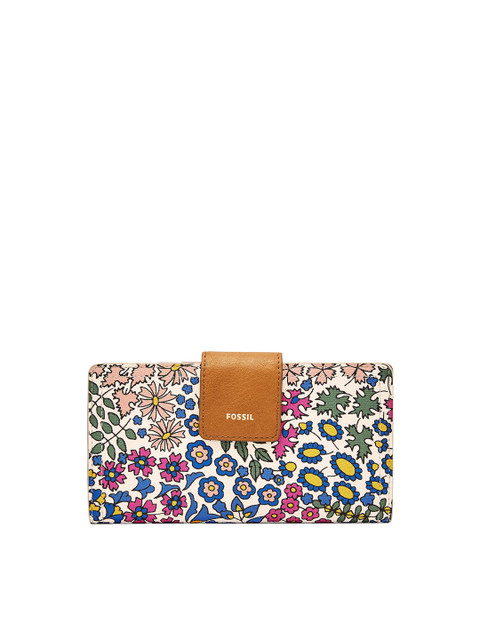 

Fossil White & Blue Printed Purse Clutch