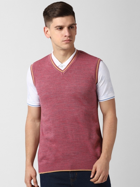 

Peter England Casuals Men Pink Sweater Vest