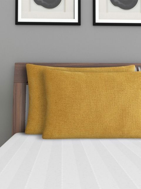 

Home Centre Yellow Set of 2 Rectangle Pillow Covers