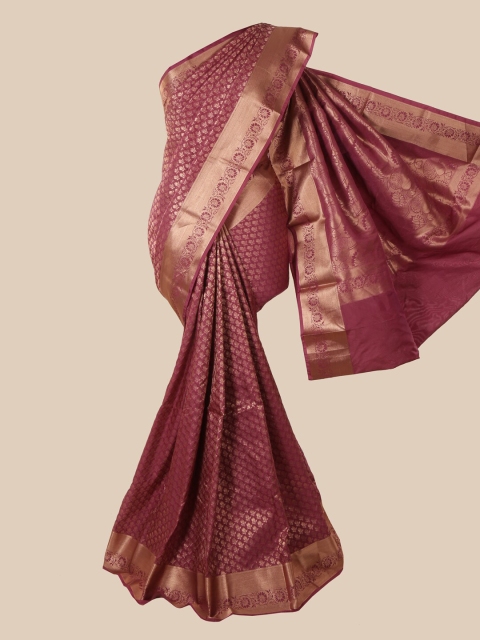 

Pothys Purple Woven Design Pure Silk Saree