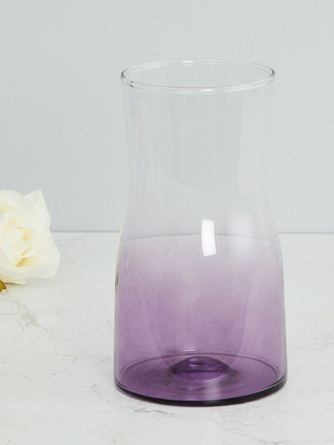 

Home Centre Purple & Transparent Eadric Faded Glass Vase