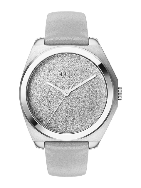 

Hugo Boss Women Grey Dial & Grey Leather Straps Analogue Watch