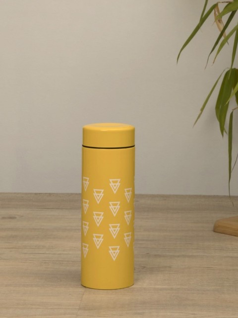 

Home Centre Yellow & White Printed Atlantis Steel Flask With Infuser 350ml