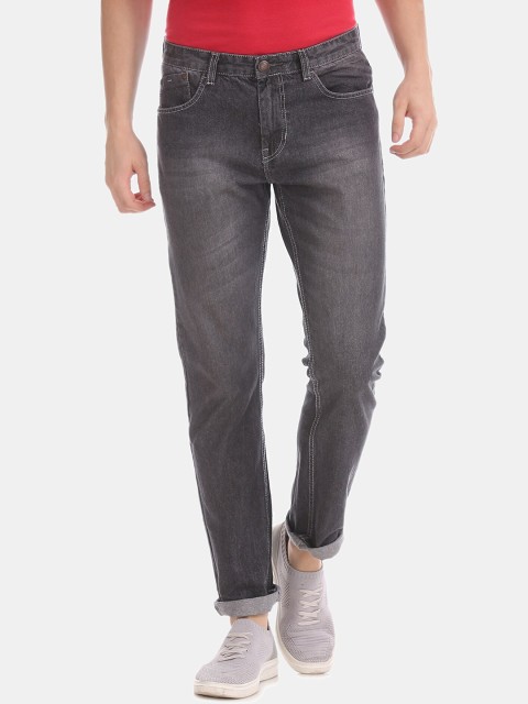 

Newport Men Grey Straight Fit Light Fade Jeans