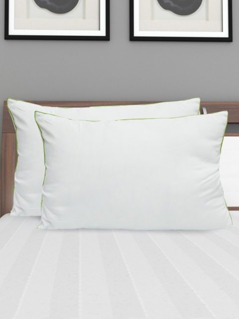 

Home Centre Set Of 2 White Symphony Pillows