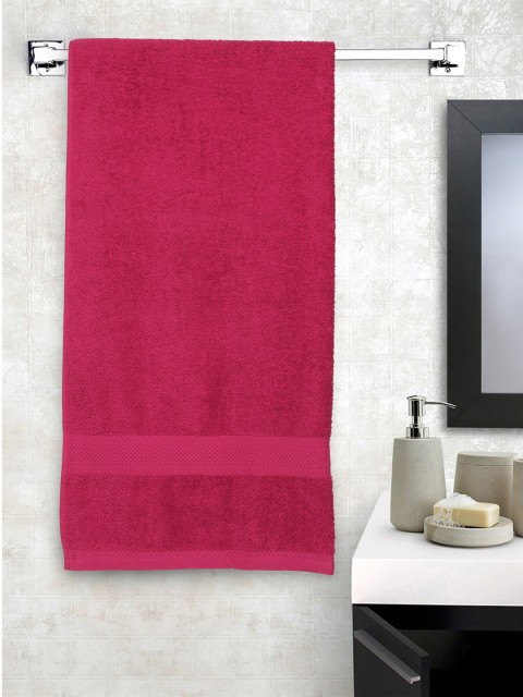 

Raymond Home Unisex Pink Solid 450 GSM Bath Towel