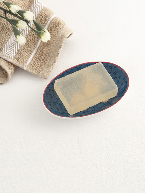 

Home Centre Blue & Beige Coromandel Printed Ceramic Soap Dish