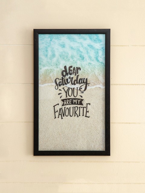 

Home Centre Blue & Beige Axiom Quotes Wall Painting