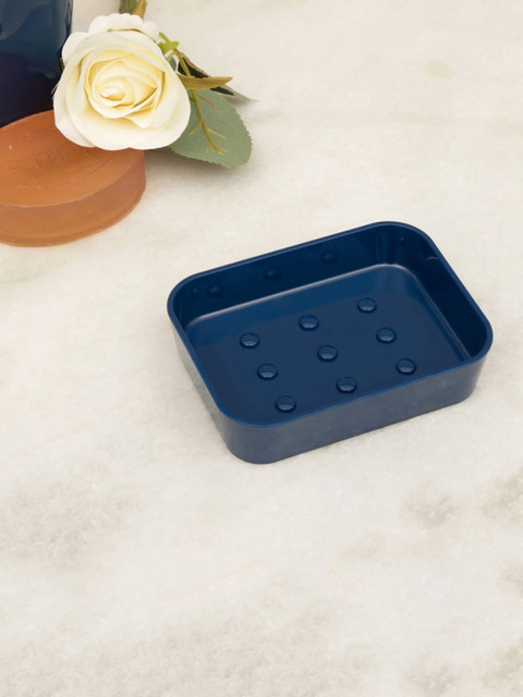 

Home Centre Teal Blue Hilda Jasmine Solid Plastic Rectangular Soap Dish