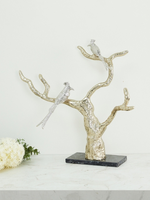 

Home Centre Gold-Toned Eternity Bird On Birch Abstract Table Accent