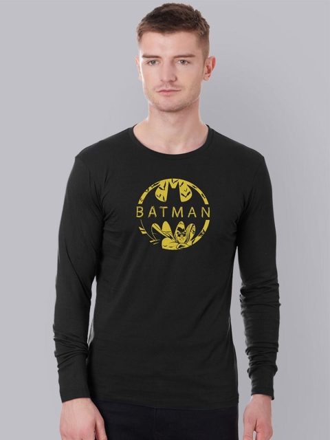 

Free Authority Men Black Batman Printed Cotton Pure Cotton T-shirt