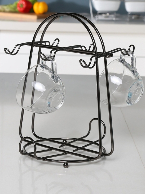 

Home Centre Black Solid Gravel Coffee Set Stand